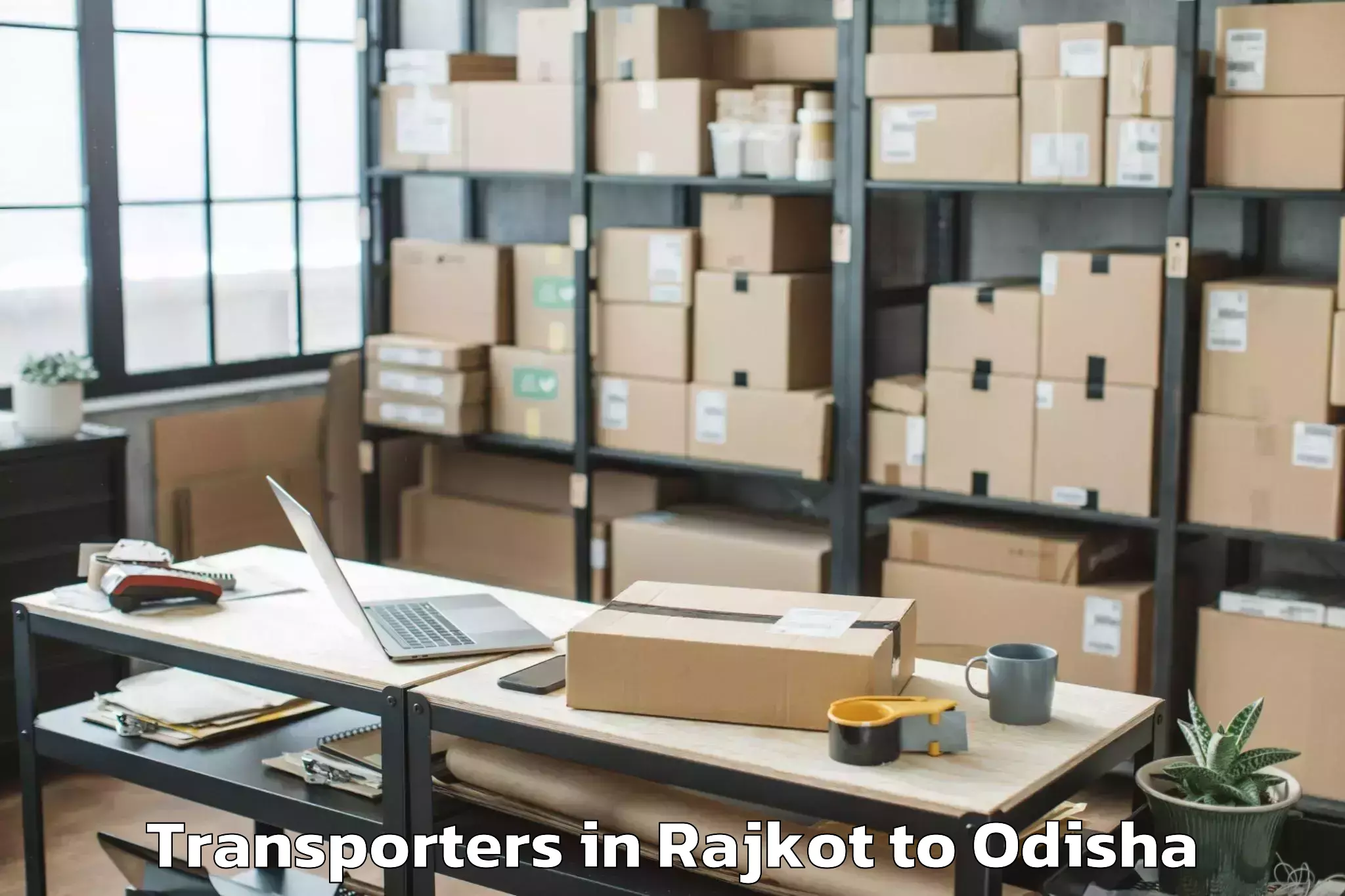 Top Rajkot to Bolani Transporters Available